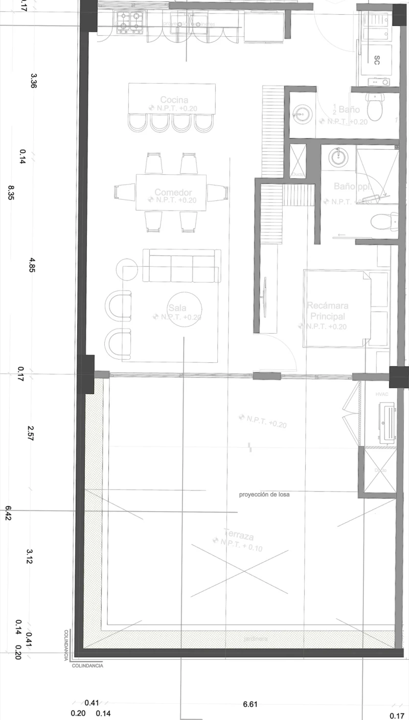 Architectural floor plan for PB1